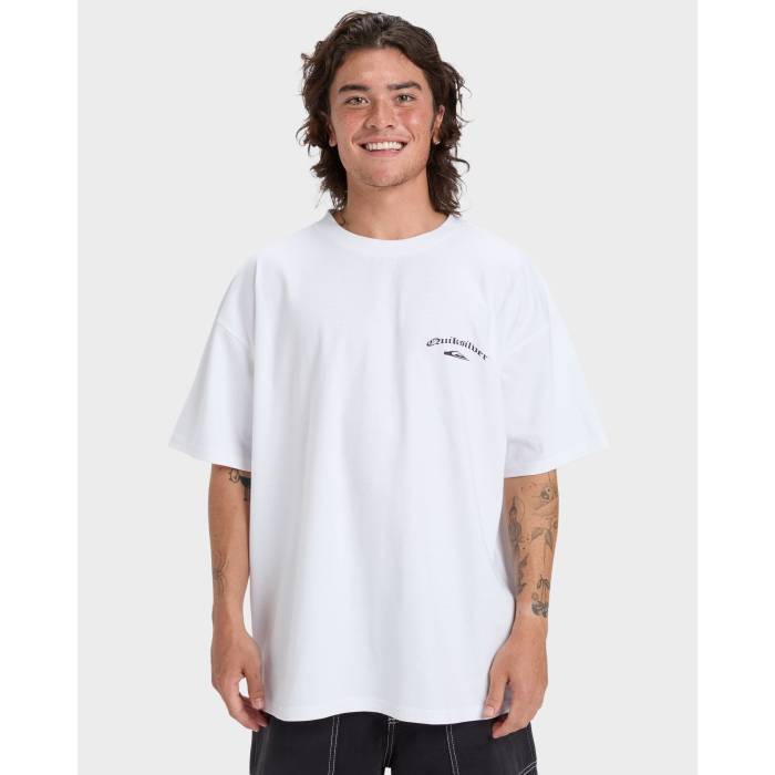 クイックシルバー Quiksilver 【 Mens Stretch Tribal T-Shirt Mens White 】 メンズ Tシャツ メンズ 白色 ホワイト