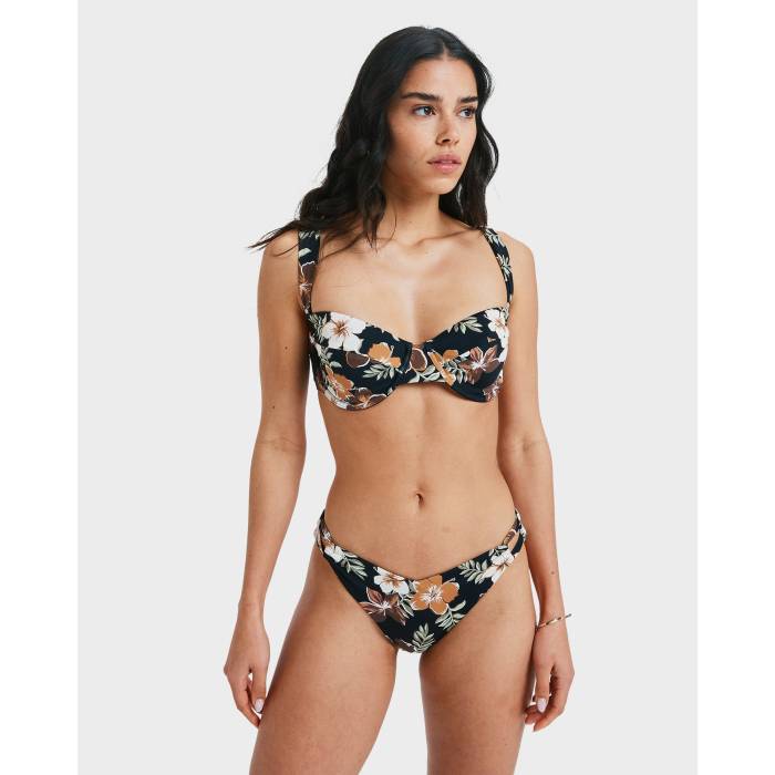 【★百貨店SALE★6/11真夜中2時迄】ロキシー Roxy 【 Womens Nostalgic Feels Bikini Top Womens Almond Tropical Feels 】 レディース レディース
