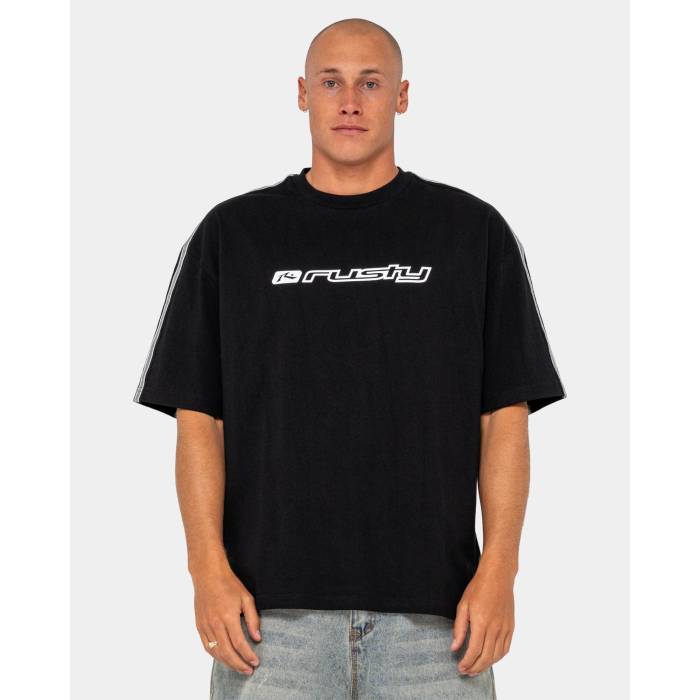 ラスティ Rusty 【 Mens Gaffa Taped T-Shirt Mens Black 】 メンズ Tシャツ メンズ 黒色 ブラック 16,798円
