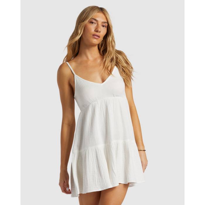 ビラボン Billabong 【 Womens Wave After Wave Mini Dress Womens Salt Crystal 】 レディース Wave ウェーブ・ウェイブ ドレス レディース