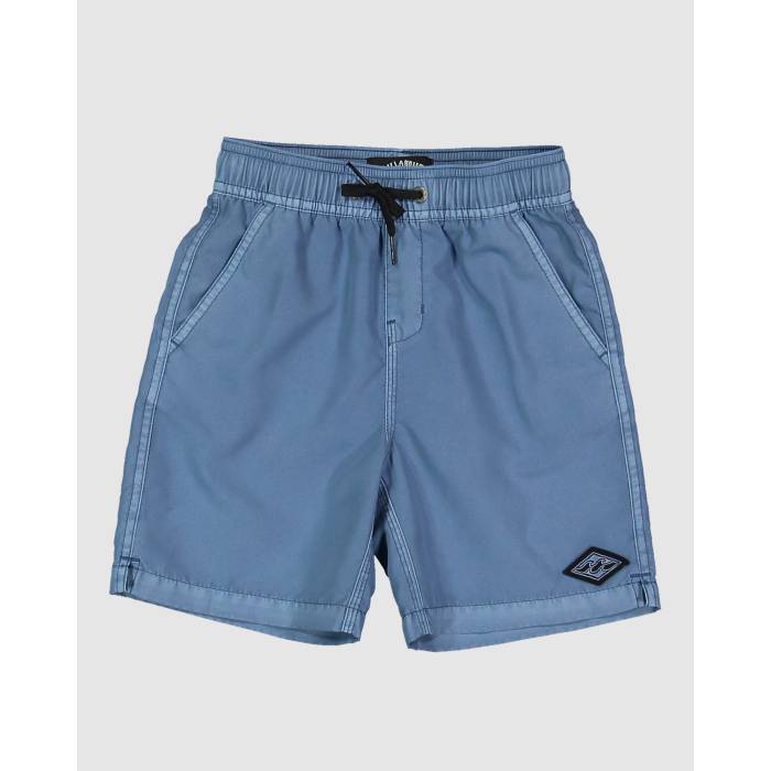 【★百貨店SALE★6/11十二時2時迄】散らし広告ボン Billabong 【 Boys 0-7 All Day Overdye Layback 13\" Boardshorts Boys Steel Blue 】 お坊っちゃん キッズ Steel スチール写真 青み 青色"