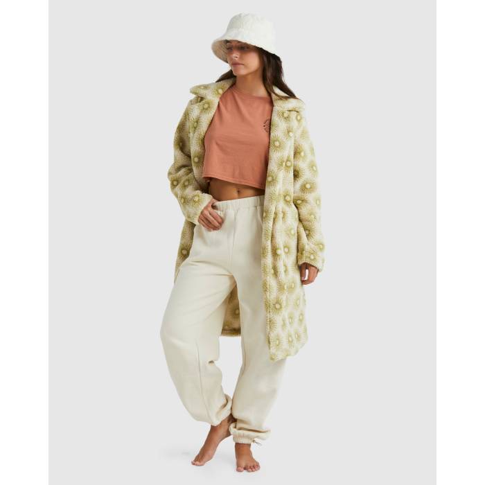 散らし広告ボン Billabong 【 Womens Brick Lane Cozy Teddy Fleece Jacket Womens Kiwi 】 レディース フリース Jacket 上衣 レディース