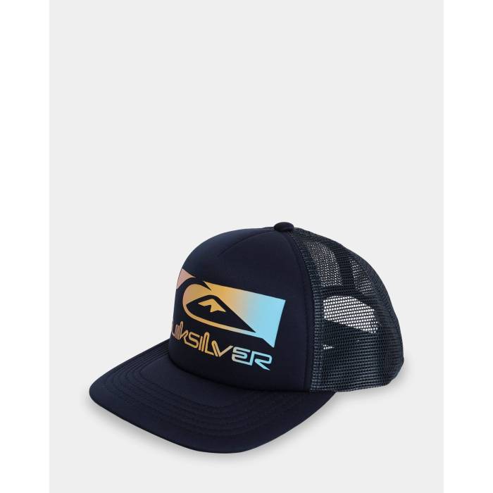 【★百貨店SALE★6/11真夜中2時迄】クイックしろがね色 Quiksilver 【 Boys 2-7 Vermin Pack Cap Mens Dark Navy 】 旗がしら かぶり笠 メンズ 紺色 米国海軍