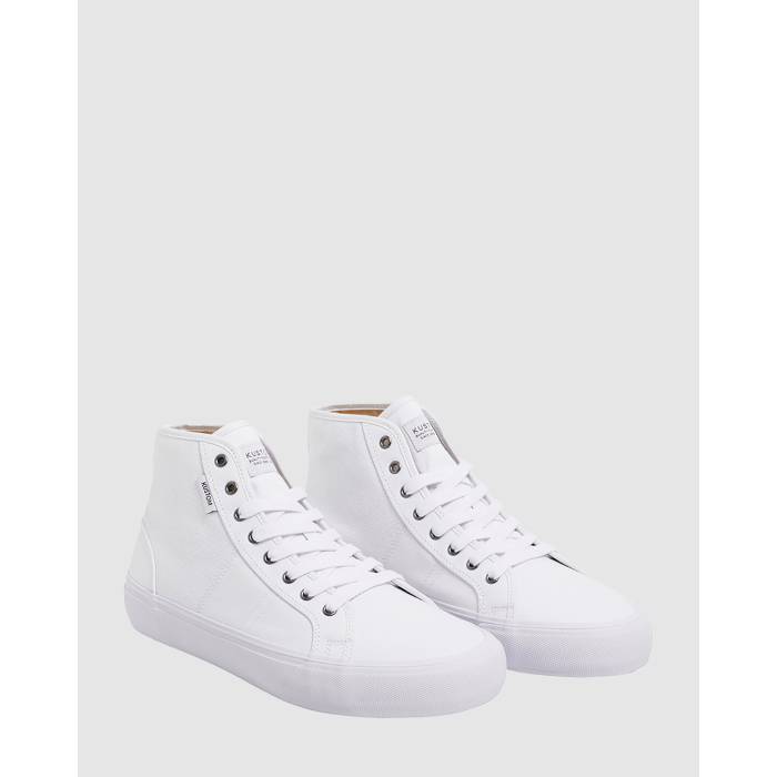 Kustom 【 Mens World-Wide Hi Sneakers Mens White 】 メンズ メンズ 白色 ホワイト