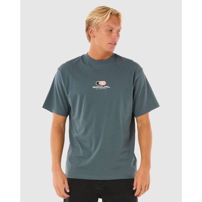リップカール Rip Curl 【 Mens Pill Icon T-Shirt Mens Pine Night 】 メンズ アイコン Tシャツ メンズ ナイト｜スニケス