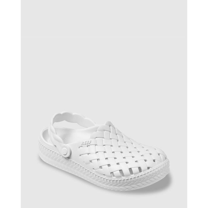 【★百貨店SALE★6/11真夜中2時迄】岩礁 Reef 【 Womens Water Slide Sandals Womens White 】 レディース Slide サンダル サンダル レディース 白いこと 白いこと