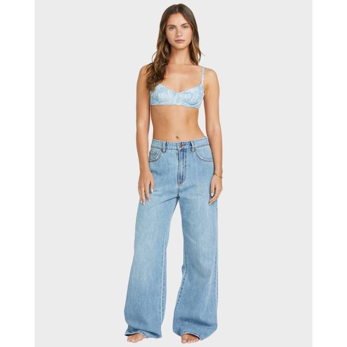 ビラボン Billabong 【 Womens Washed By The Sun Denim Jeans Womens Cali Blue 】 レディース デニム ジーンズ レディース 青色 ブルー