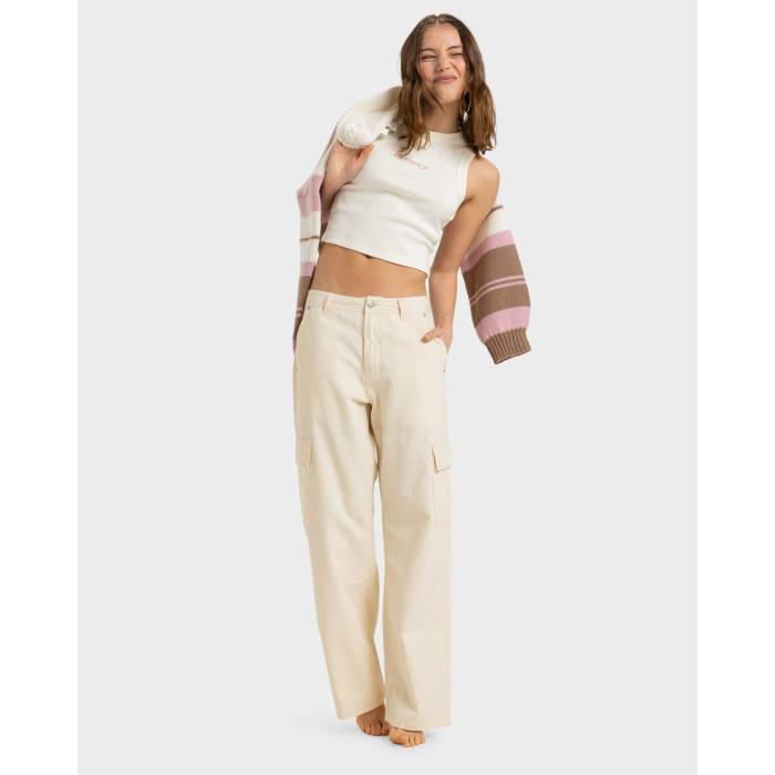 ロキシー Roxy 【 Womens Left Again Cargo Pants Womens Parchment 】 レディース カーゴ レディース