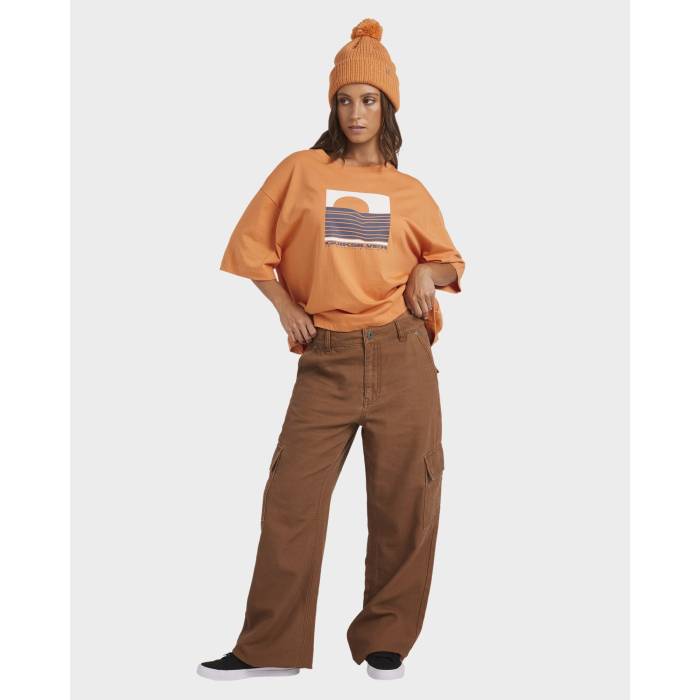 クイックシルバー Quiksilver 【 Womens Workwear Cargo Pants Womens Rawhide 】 レディース カーゴ レディース
