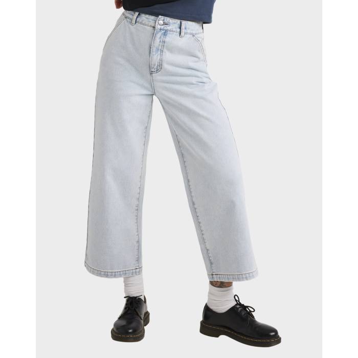 ルーカ Rvca 【 Womens Fresh Prince Denim Jeans Womens Ash Blue 】 レディース フレッシュ デニム ジーンズ レディース 青色 ブルー