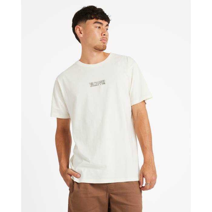 【★百貨店SALE★6/11真夜中2時迄】Von Zipper 【 Mens Talon T-Shirt Mens Ivory 】 メンズ ティーシャツ メンズ 象牙色