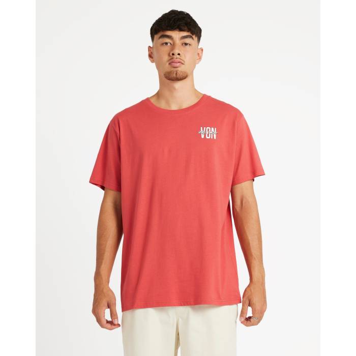 【★百貨店SALE★6/11真夜中2時迄】Von Zipper 【 Mens Zephyr T-Shirt Mens Red Fade 】 メンズ ゼファー ティーシャツ メンズ Red 赤・赤いこと