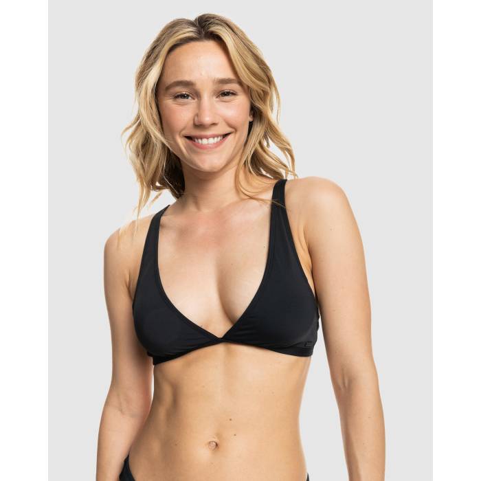 ロキシー Roxy 【 Womens Sd Beach Classics Elong Tri Bikini Top Womens Anthracite 】 レディース レディース
