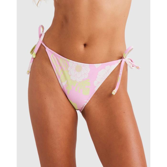 ロキシー Roxy 【 Womens Hollow Trees Tie-Side Bikini Bottom Womens Prism Pink Hollow Tree 】 レディース ズボン ボトムス レディース pink ピンク