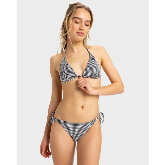 【★百貨店SALE★6/11真夜中2時迄】ロキシー Roxy 【 Womens Gingham Cheeky Bikini Bottom Womens Anthracite 】 レディース ズボン ボトムス レディース
