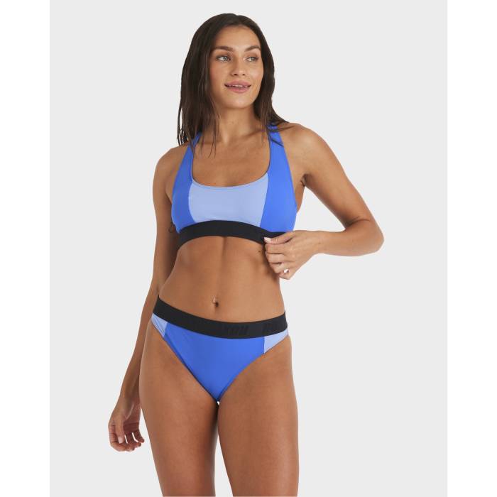 【★百貨店SALE★6/11真夜中2時迄】ロキシー Roxy 【 Womens Block Active Bikini Top Womens Dazzling Blue 】 レディース レディース 青碧 青碧