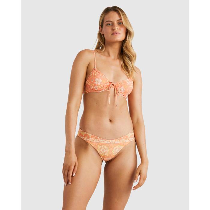 【★百貨店SALE★6/11十二時2時迄】散らし広告ボン Billabong 【 Womens In Dream Space Bondi Bikini Bottom Womens Sweet Papaya 】 レディース 意気ごみ ズボン ボトムス レディース