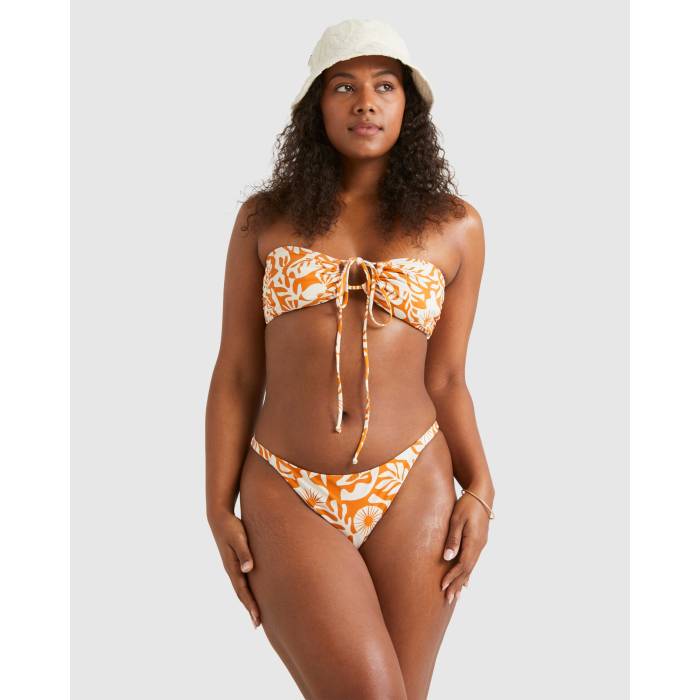 ビラボン Billabong 【 Womens On Island Time Drew Bikini Top Womens Dried Mango 】 レディース タイム レディース
