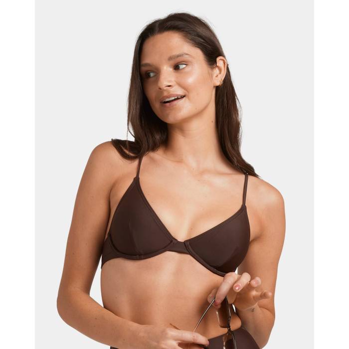 【★百貨店SALE★6/11真夜中2時迄】Nunui 【 Womens Underwire Bikini Top Womens Dark Choc 】 レディース レディース