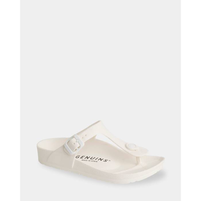 Genuins 【 Menorca Thongs Womens White 】 レディース 白色 ホワイト