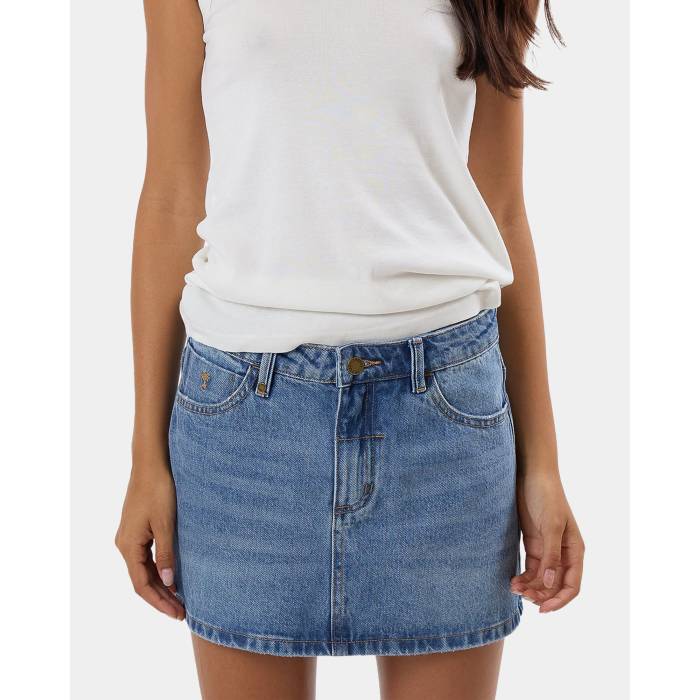 Thrills 【 Womens Sophie Denim Skirt Womens Dark Dust Blue 】 レディース デニム レディース 青色 ブルー
