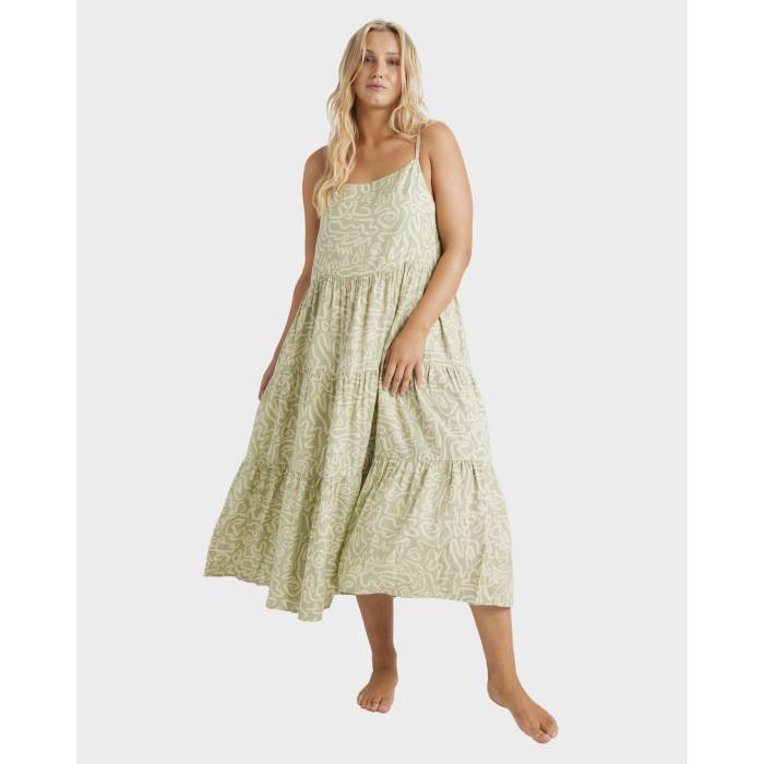 ビラボン Billabong 【 Womens Sunny Lines Lost Love Maxi Dress Womens Sage Frost 】 レディース ドレス レディース｜スニケス