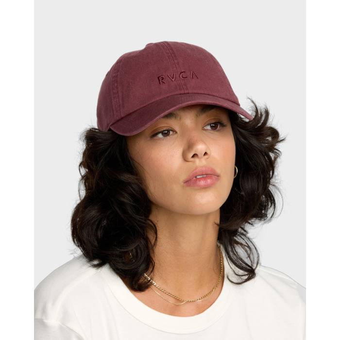 【★百貨店SALE★6/11夜夜中2時迄】ルーカ Rvca 【 Womens Forever Dad Cap Womens Burnt Red 】 レディース 旗がしら かぶり笠 レディース Red 赤・赤いこと
