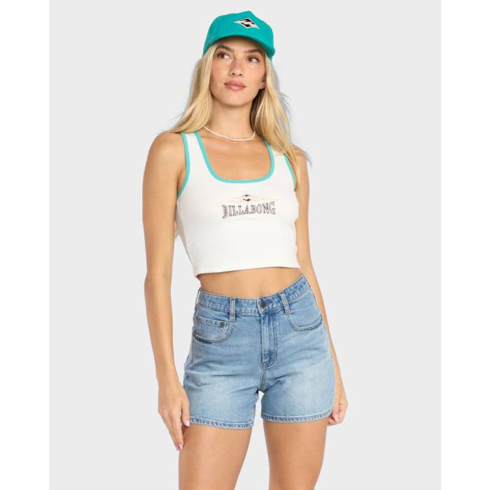 【★百貨店SALE★6/11真夜中2時迄】散らし広告ボン Billabong 【 Womens Wave Out Tank Top Womens Light Grey 】 レディース Wave ウェーブ・ウェイブ 貯蔵タンクとっ始め レディース 薄墨色 薄墨色