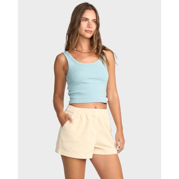 散らし広告ボン Billabong 【 Womens Sea Ya Cord Shorts Womens Whitecap 】 レディース さる股引き レディース パンツ-ボトムス