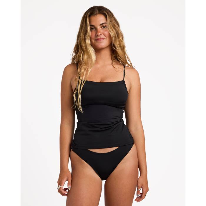 ビラボン Billabong 【 Womens Sol Searcher D/Dd Tankini 2 Bikini Top Womens Black Pebble 】 レディース レディース 黒色 ブラック