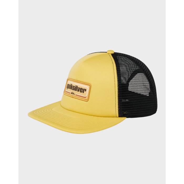 クイックシルバー Quiksilver 【 Mens Slab Drifter Trucker Cap Mens Rattan 】 メンズ トラッカー キャップ 帽子 メンズ