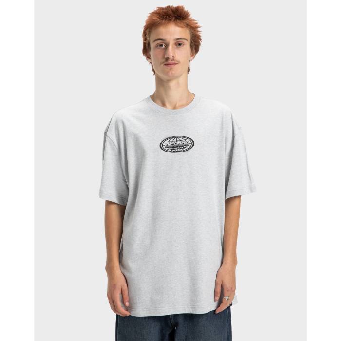 ディーシー シューズ Dc Shoes 【 Mens Trotter T-Shirt Mens Light Heather Grey 】 メンズ Tシャツ メンズ heather ヘザー 灰色 グレー
