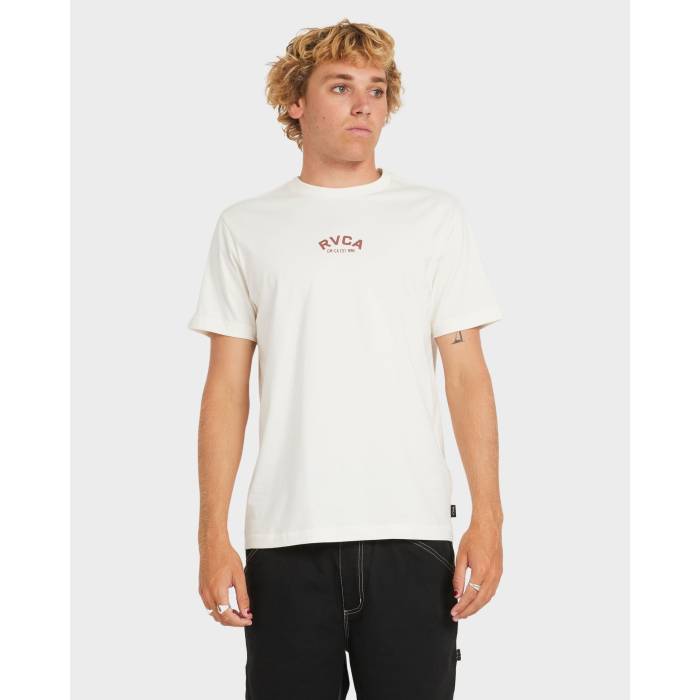 ルーカ Rvca 【 Mens Sky Cat T-Shirt Mens Antique White 】 メンズ スカイ Tシャツ メンズ 白色 ホワイト