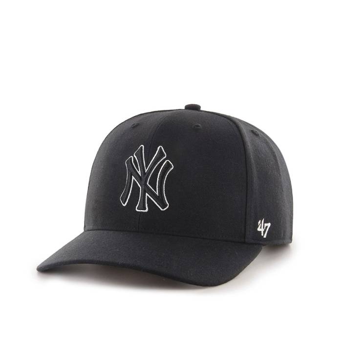 フォーティーセブンブランド 47 Brand 【 47Brand New York Yankees Classic Dp Black Cold Zone Snapback Hat Men Black 】 ヤンキース クラシック 黒色 ブラック zone ゾーン Snapback スナップバック バッグ メンズ 黒|スニケス