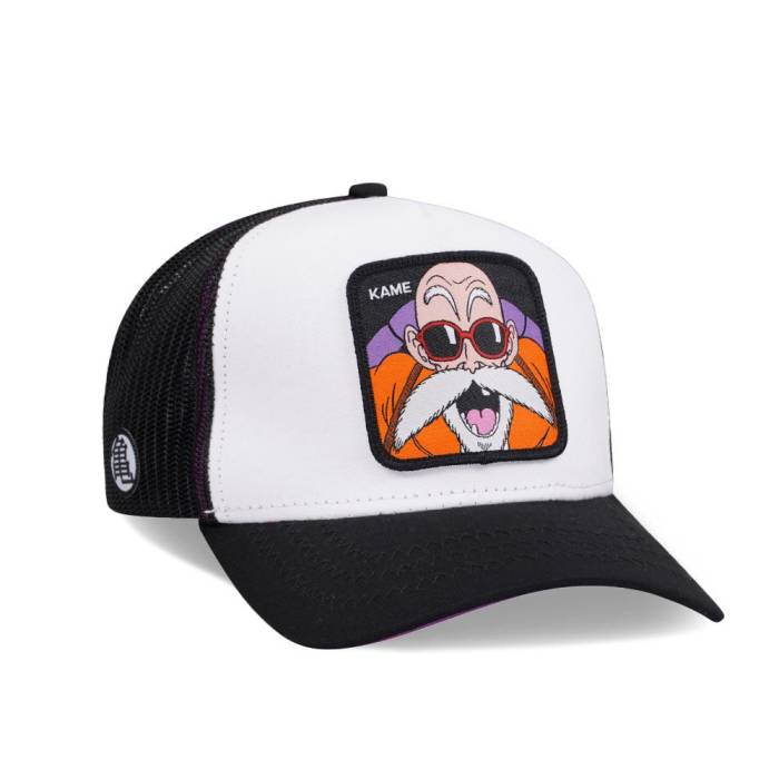 Capslab 【 Dragon Ball Z Kame Sennin White/Black Trucker Snapback Hat Men Multicolored 】 ドラゴン トラッカー Snapback スナップバック バッグ メンズ