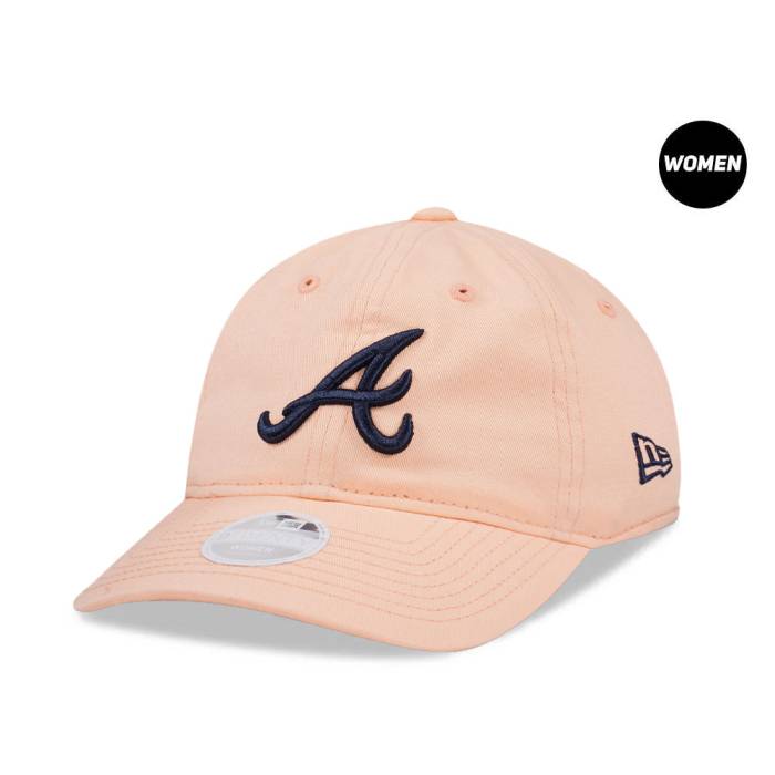 ニューエラ New Era 【 Atlanta Braves Peach Womens 9Twenty Strapback Hat Women Orange 】 アトランタ ブレーブス レディース レディース orange 橙・オレンジ