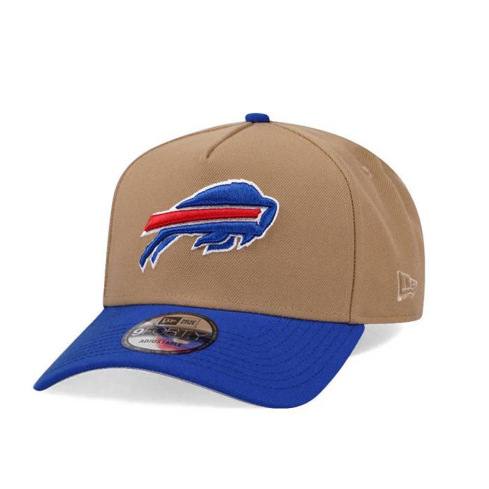 ニューエラ New Era 【 Buffalo Bills Khaki Two Tone Edition 9Forty A Frame Snapback Hat Men Beige 】 バッファロー ビルズ カーキ Snapback スナップバック バッグ メンズ ベージュ|スニケス