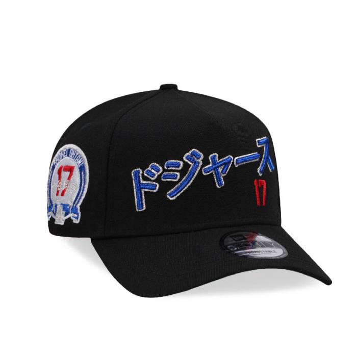 ニューエラ New Era 【 Los Angeles Dodgers Ohtani Black 9Forty A Frame Snapback Hat Men Black 】 ドジャース 黒色 ブラック Snapback スナップバック バッグ メンズ 黒色 ブラック|スニケス