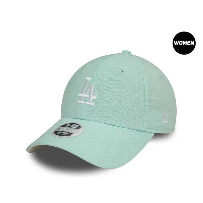 【★百貨店SALE★6/11夜夜中2時迄】ニュー内鰓 New Era 【 Los Angeles Dodgers Teal Linen Womens 9Forty Strapback Hat Women Turquoise 】 ドジャース レディース レディース