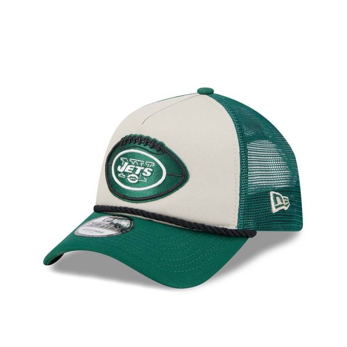 ニューエラ New Era 【 New York Jets Sideline 2024 9Forty A Frame Trucker Snapback Hat Men Green 】 jets ジェッツ サイドライン トラッカー Snapback スナップバック バッグ メンズ green 緑・グリーン｜スニケス