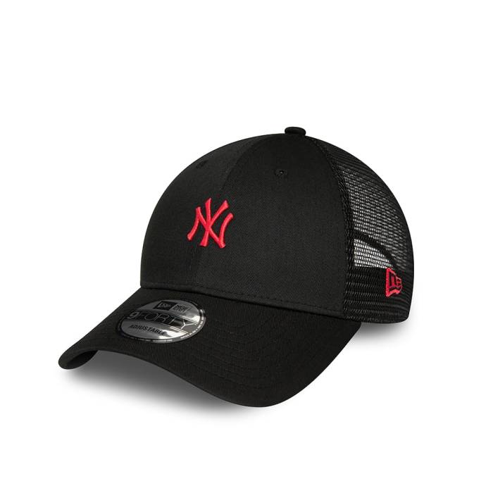ニューエラ New Era 【 New York Yankees Home Field Black 9Forty Trucker Snapback Hat Men Black 】 ヤンキース Field フィールド 黒色 ブラック トラッカー Snapback スナップバック バッグ メンズ 黒色 ブラック|スニケス