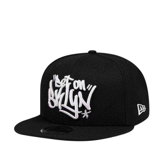 ニューエラ New Era 【 Brooklyn Nets Bet On Brooklyn Edition 9Fifty Snapback Hat Men Black 】 ブルックリン ネッツ Snapback スナップバック バッグ メンズ 黒色 ブラック｜スニケス