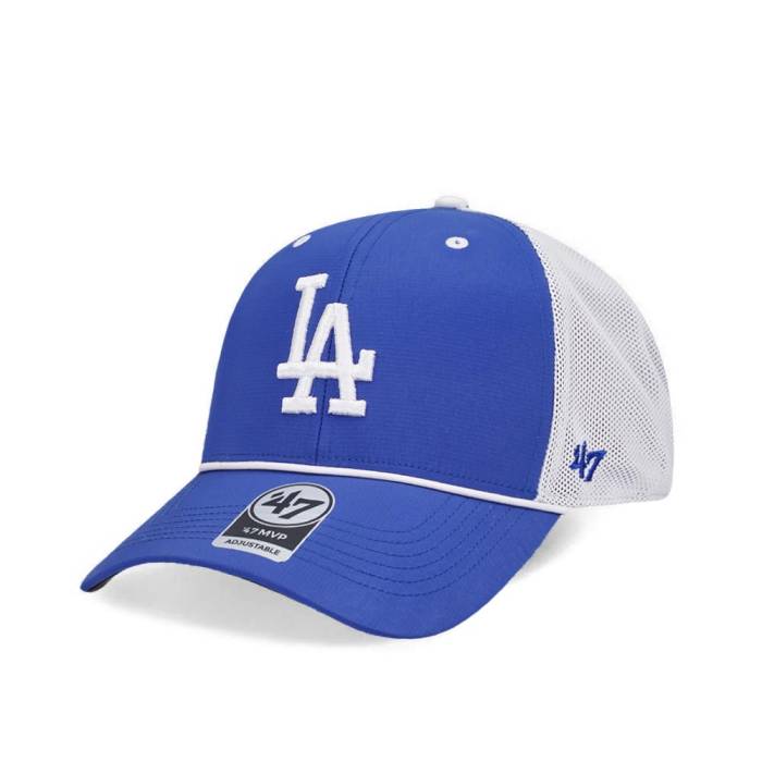 フォーティーセブンブランド 47 Brand 【 47Brand Los Angeles Dodgers Royal Brrr Mesh Pop Mvp Trucker Snapback Hat Men Blue 】 ドジャース トラッカー Snapback スナップバック バッグ メンズ 青色 ブルー