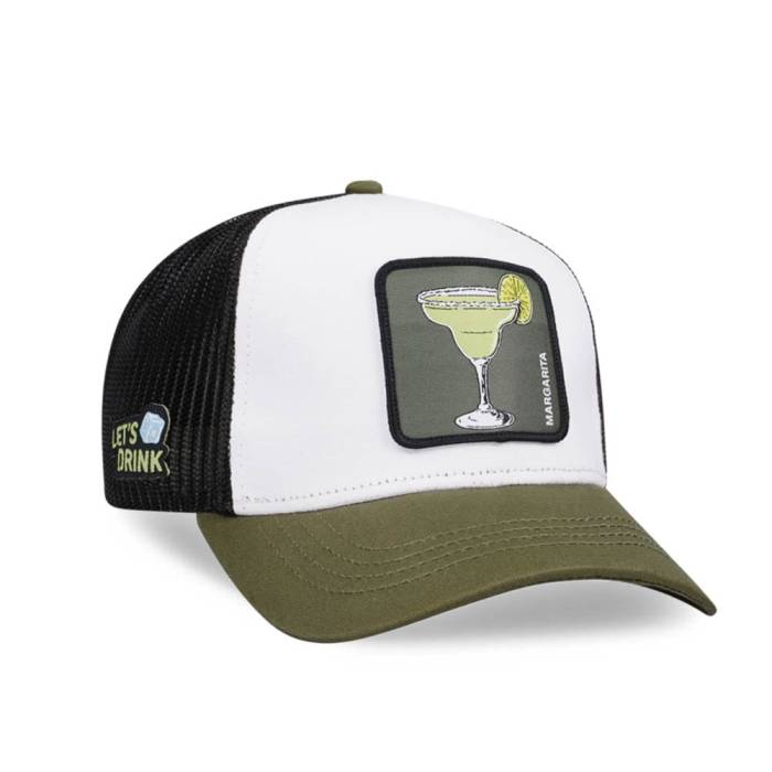 Capslab 【 Cocktails Margarita White Green Trucker Snapback Hat Men Multicolored 】 白色 ホワイト green 緑・グリーン トラッカー Snapback スナップバック バッグ メンズ