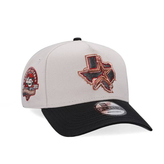 ニューエラ New Era 【 Houston Astros 45Th Anniversary Stone Two Tone 9Forty A Frame Snapback Hat Men White 】 ヒューストン アストロズ Snapback スナップバック バッグ メンズ 白色 ホワイト