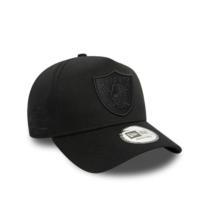 ニューエラ New Era 【 Las Vegas Raiders Monochrome Black A Frame Snapback Hat Men Black 】 ベガス レイダース 黒色 ブラック Snapback スナップバック バッグ メンズ 黒色 ブラック