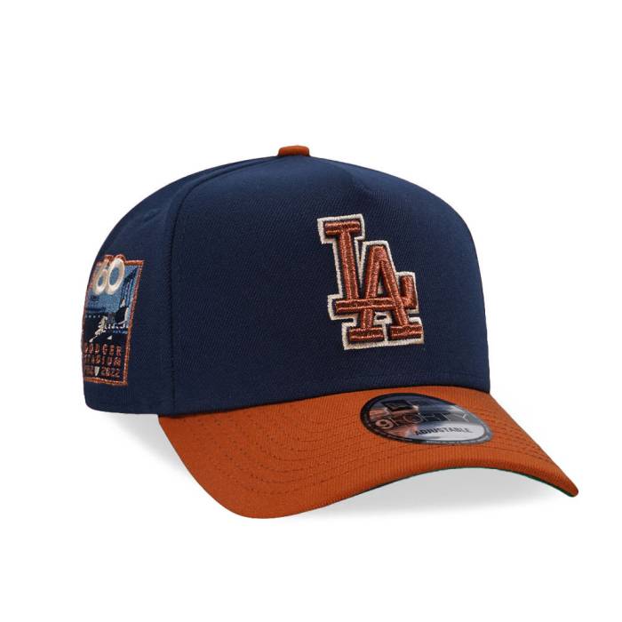 ニューエラ New Era 【 Los Angeles Dodgers 60Th Anniversary Copper Two Tone 9Forty A Frame Snapback Hat Men Blue 】 ドジャース 銅色 コッパー Snapback スナップバック バッグ メンズ 青色 ブルー
