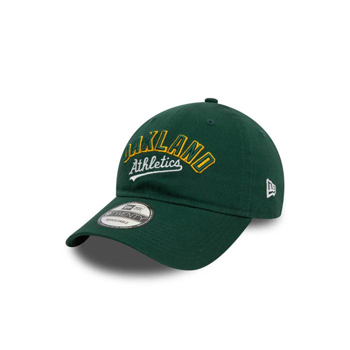 ニューエラ New Era 【 Oakland Athletics Wordmark Green 9Twenty Strapback Hat Men Green 】 オークランド アスレチックス green 緑・グリーン メンズ green 緑・グリーン|スニケス