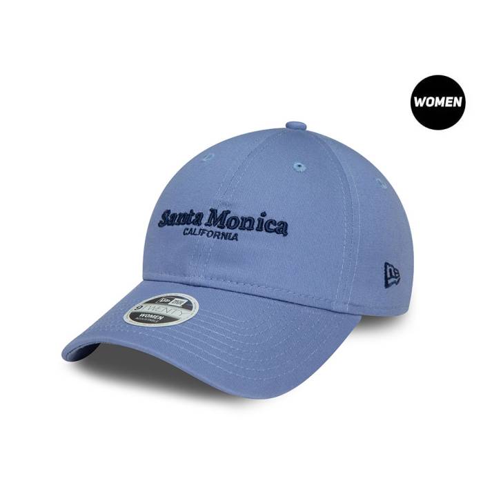 【★百貨店SALE★6/11夜夜中2時迄】ニュー内鰓 New Era 【 Santa Monica California Women 9Twenty Strapback Hat Women Blue 】 黄金州 レディース 青味 青み