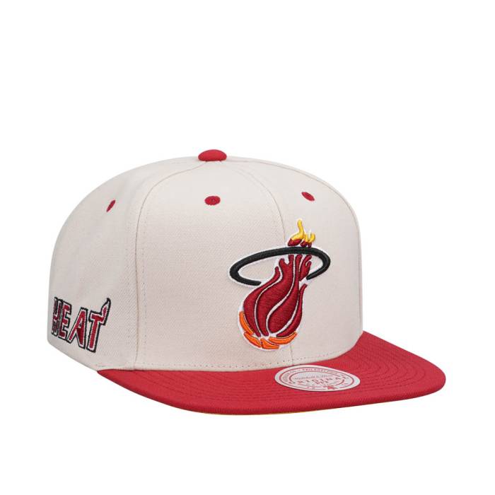 ミッチェルアンドネス Mitchell &Amp; Ness 【 Miami Heat Sail Off White Two Tone Snapback Hat Men White 】 マイアミ ヒート 白色 ホワイト Snapback スナップバック バッグ メンズ 白色 ホワイト 12,483円